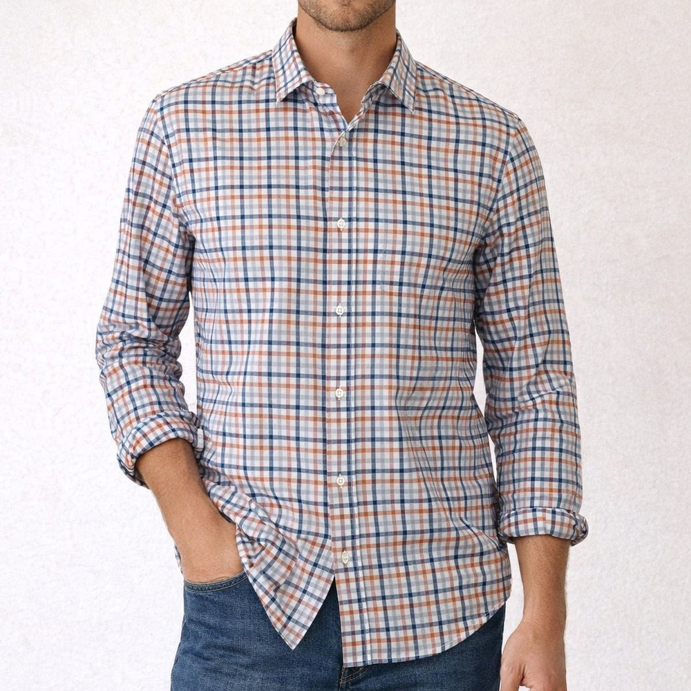 Bonobos Standard Fit Plaid Button Down Shirt Men’s Medium Long Sleeve Preppy